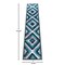Flash Furniture Turquoise 2' x 11' Diamond Patterned Area Rug OKR-RG1106-211-TQ-GG - alternate 5